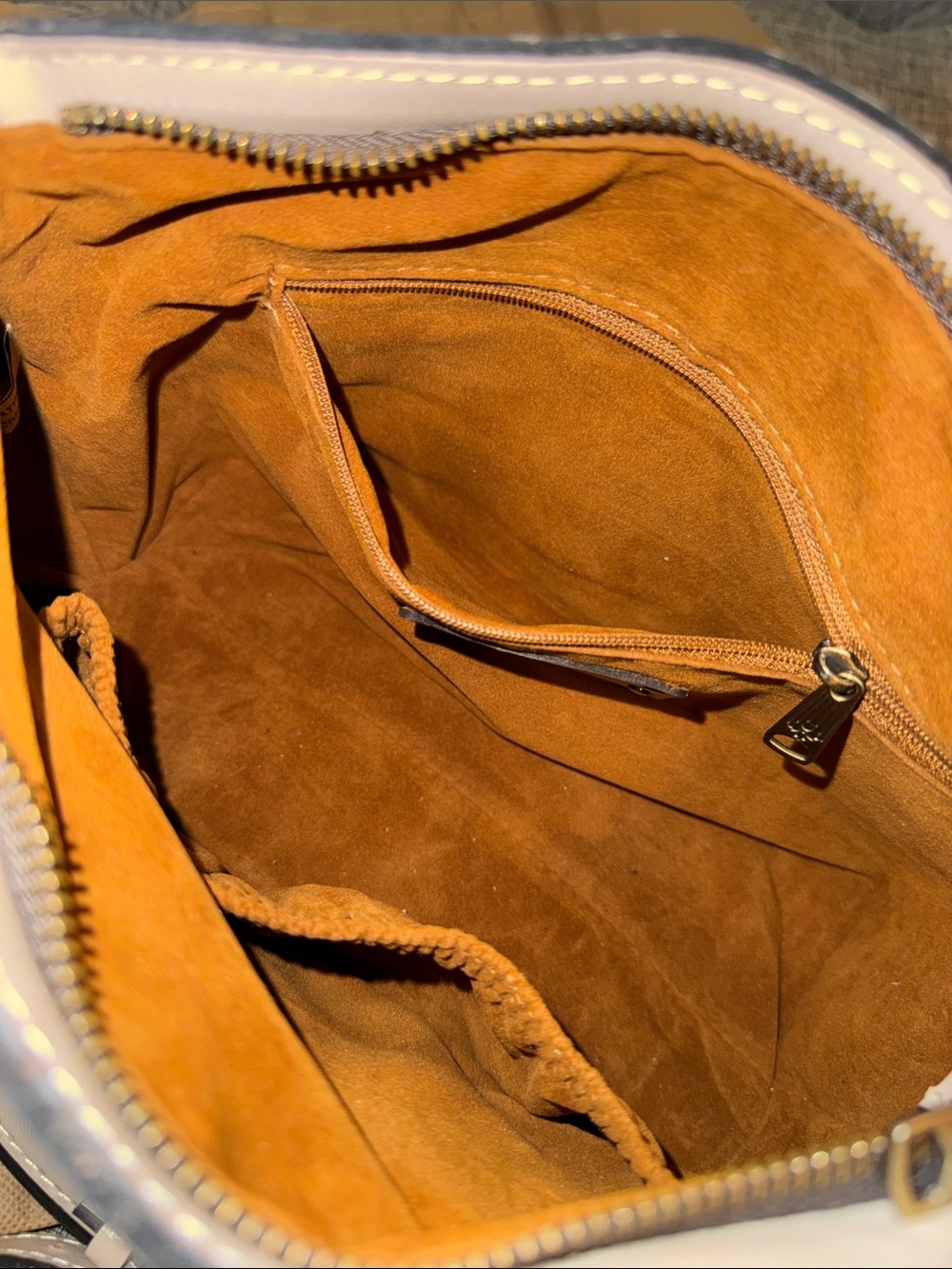 Patricia Nash Bag Betta Cream Leather Shoulder Bag Crossbody Satchel - Picture 14 of 17